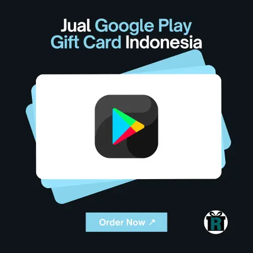 Jual Google Play Gift Card Indonesia proses cepat & terpercaya