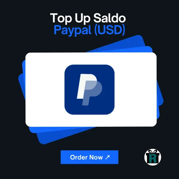 Top Up Saldo Paypal Layanan Top Up Saldo PayPal proses cepat, aman & terpercaya